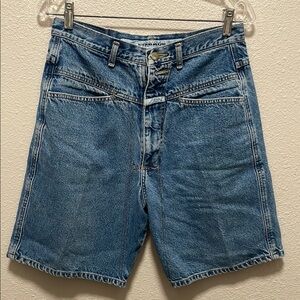 Marithé François Girbaud Vintage Stone Wash Denim Shorts Size 20